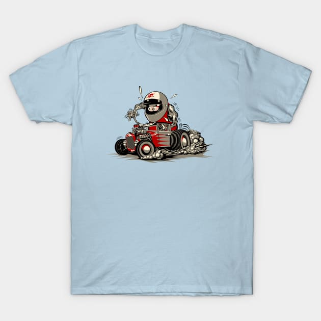 Cartoon retro rat rod T-Shirt by Mechanik